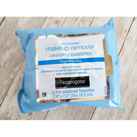 Neutrogena Makeup Remover Wipes 25 Count New Fragrance Free Cleansing Towelettes - Picture 1 of 4